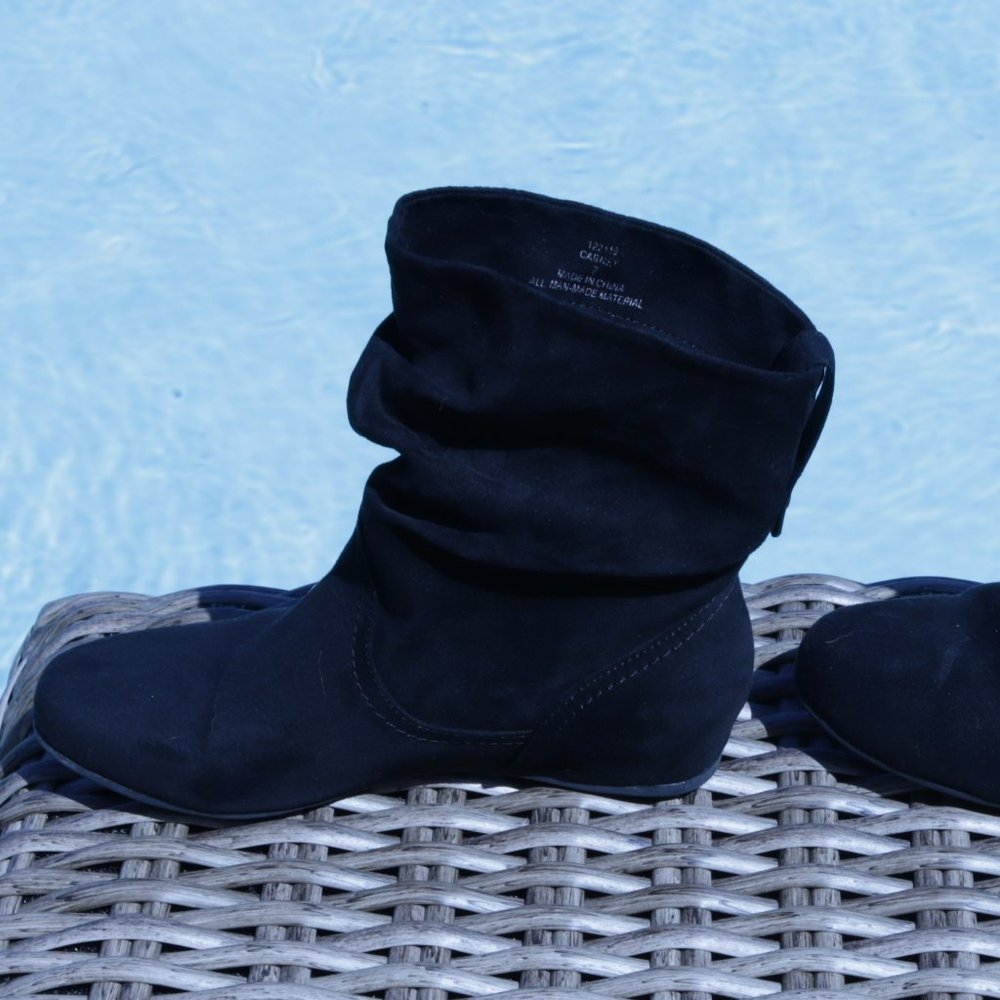 Xappeal Carney Microfiber Slouch Wedge Boot